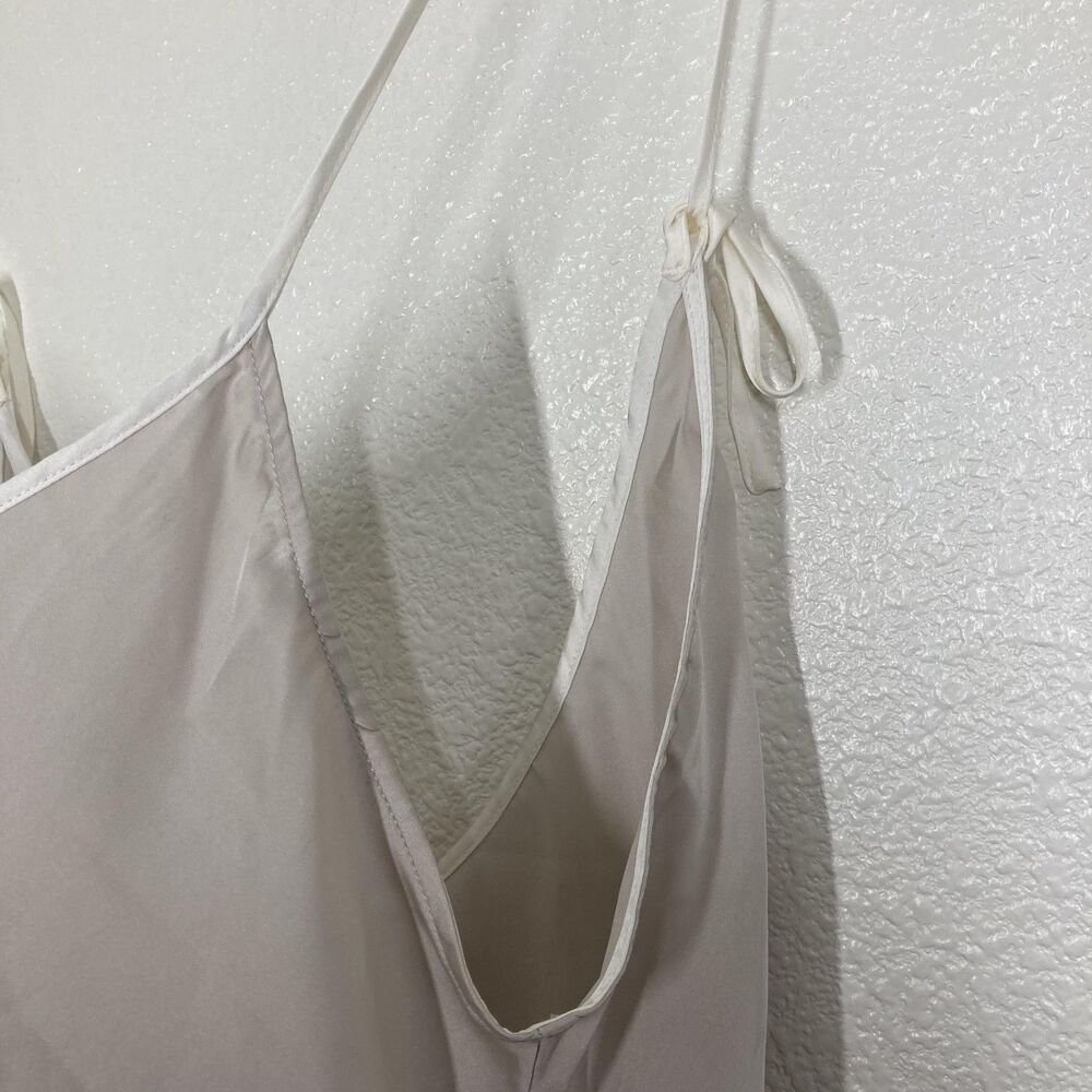 Free People Slip Dress Womens Medium Beige Satin Intimately Chemise Nightgown - Picture 8 of 16